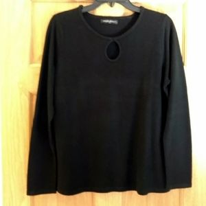 Vintage - Designers Originals - Keyhole Sweater - Black - Large